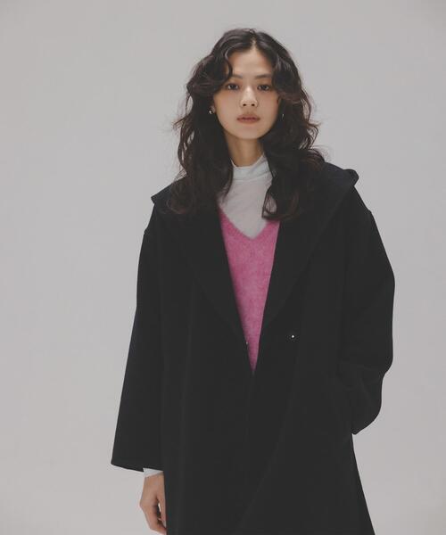 NATURAL BEAUTY BASIC（ナチュラルビューティーベーシック）の「◇フーデッドロングコート（その他アウター・レディース・ベージュ/ネイビー/グレー系その他・SMALL/MEDIUM/P/S）」の22枚目の写真