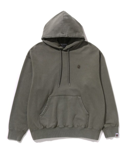 GARMENT DYE ONE POINT RELAXED FIT PULLOVER HOODIE（パーカー）｜A