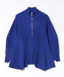 UN3D. | PIN TUCK HALF ZIP TOP / ピンタックハーフジップトップ(ニット/セーター)