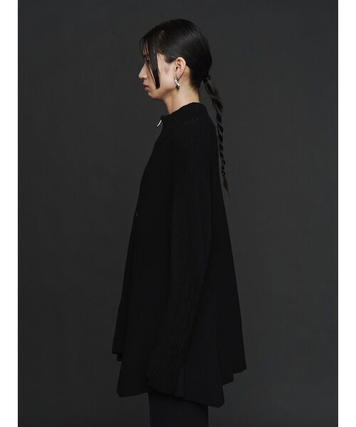 UN3D. トップス PIN TUCK HALF ZIP TOP / ピンタックハーフジップトップ（ニット
