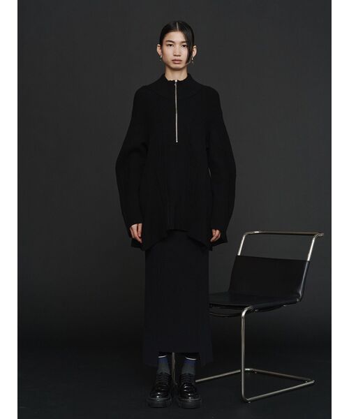 UN3D. トップス UN3D.（アンスリード）の「HIGH NECK CUT TOP / ハイネック