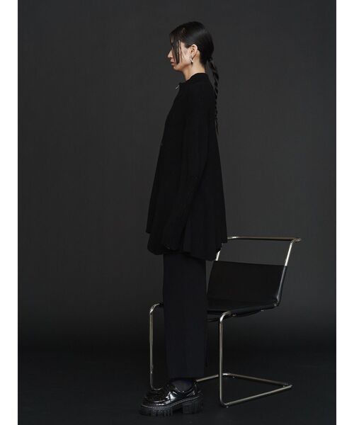 PIN TUCK HALF ZIP TOP / ピンタックハーフジップトップ（ニット