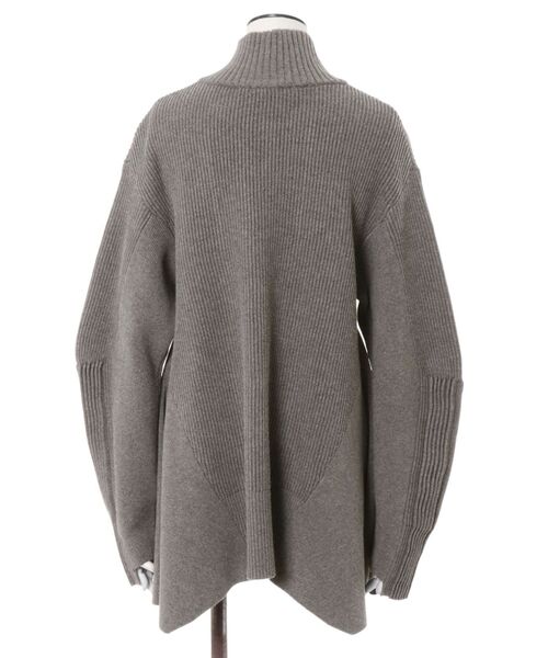 PIN TUCK HALF ZIP TOP / ピンタックハーフジップトップ（ニット