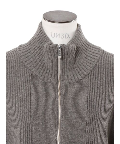 セール】PIN TUCK HALF ZIP TOP / ピンタックハーフジップトップ