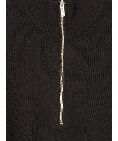 セール】PIN TUCK HALF ZIP TOP / ピンタックハーフジップトップ