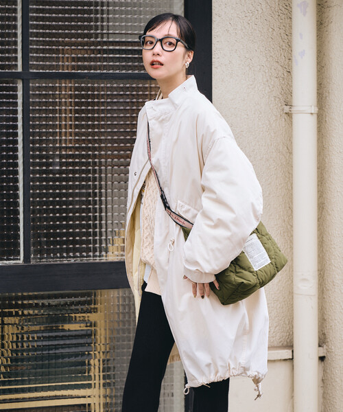 FREAK'S STORE（フリークスストア）の「【セットアイテム】M-65 ロング 3Way ライナーセット/モッズコート/キルティング（モッズコート・レディース・オフホワイト・FREE）」の2枚目の写真