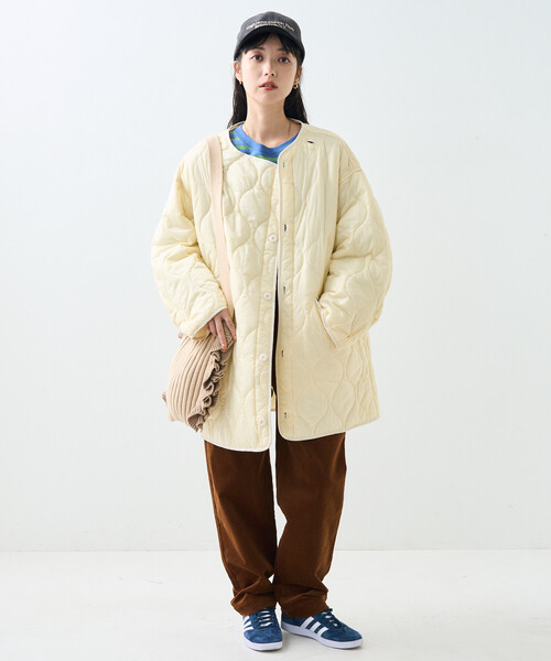 FREAK'S STORE（フリークスストア）の「【セットアイテム】M-65 ロング 3Way ライナーセット/モッズコート/キルティング（モッズコート・レディース・オフホワイト・FREE）」の10枚目の写真