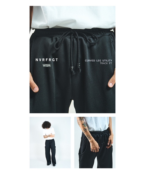 NVRFRGT(ネヴァーフォーゲット)の「NVRFRGT × WISM別注 CURVED LEG UTILITY TRACK PT(その他パンツ・メンズ・ブラック・2/3/1)」の15枚目の写真