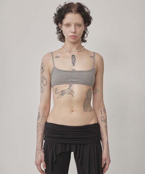 SCULPTOR（スカルプター）の「Eyelet Knit Bustier（その他トップス・レディース・アイボリー/ブラック/レッド/グレー・LARGE/MEDIUM/X-SMALL/SMALL）」の3枚目の写真