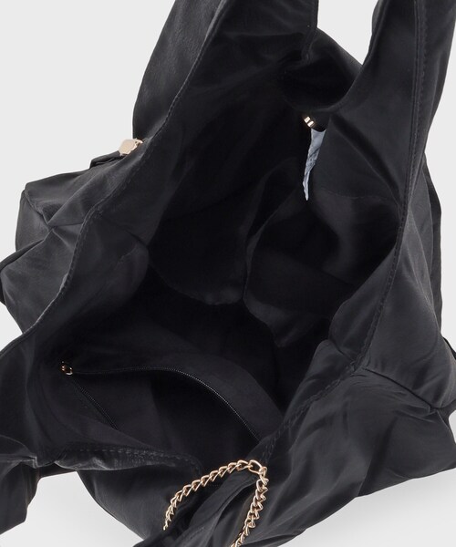 OPAQUE.CLIP（オペークドットクリップ）の「【A4サイズ対応】ヌバック調合皮ビッグトート（トートバッグ・レディース・ナチュラル/ブラウン系その他/ブラック・00）」の16枚目の写真