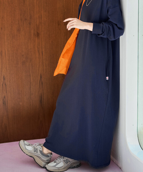 FREAK'S STORE(フリークスストア)の「限定展開 USAコットン ビッグ シルエット ロングスリーブ ワンピース(ワンピース・レディース・ワインレッド/ブラウン/その他13/ブラック/ナチュラル/マスタード/ネイビー/ブルー/オリーブ・SMALL/MEDIUM)」の19枚目の写真