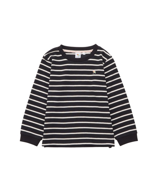 Arnold Palmer(アーノルドパーマー)の「サーフニット ロングTシャツ(Tシャツ/カットソー・キッズ・ブラック/アイボリー系・135cm/125cm/115cm/105cm/95cm/145cm)」の2枚目の写真