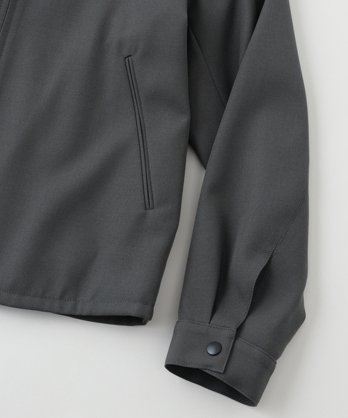 ATON(エイトン)の「ATON (エイトン) BACK SATIN HARRINGTON ジャケット(その他アウター・メンズ・カーキ/ブラック・4/6)」の7枚目の写真