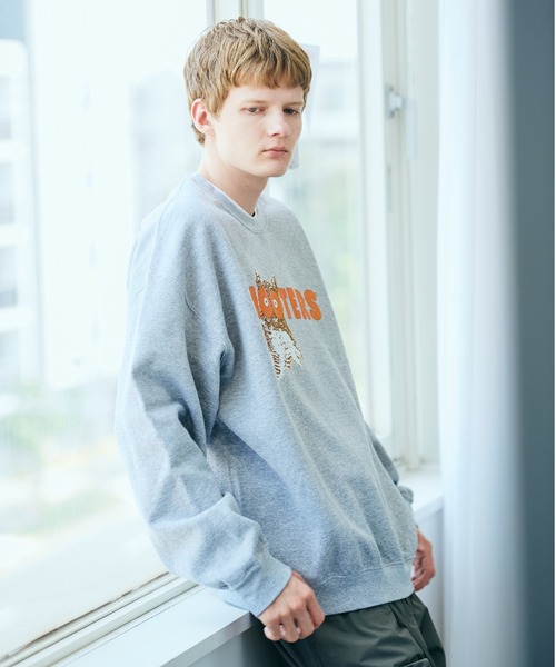 THRIFTY LOOK(スリフティールック)の「THRIFTY LOOK スリフティルック / THRIFTY"HOOTERS"CREW SWEAT(スウェット・メンズ・グレー・LARGE/X-LARGE/XX-LARGE)」の2枚目の写真