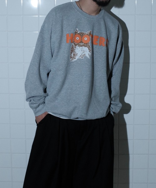 THRIFTY LOOK(スリフティールック)の「THRIFTY LOOK スリフティルック / THRIFTY"HOOTERS"CREW SWEAT(スウェット・メンズ・グレー・LARGE/X-LARGE/XX-LARGE)」の9枚目の写真