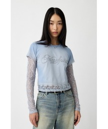LACE LAYER Tシャツ