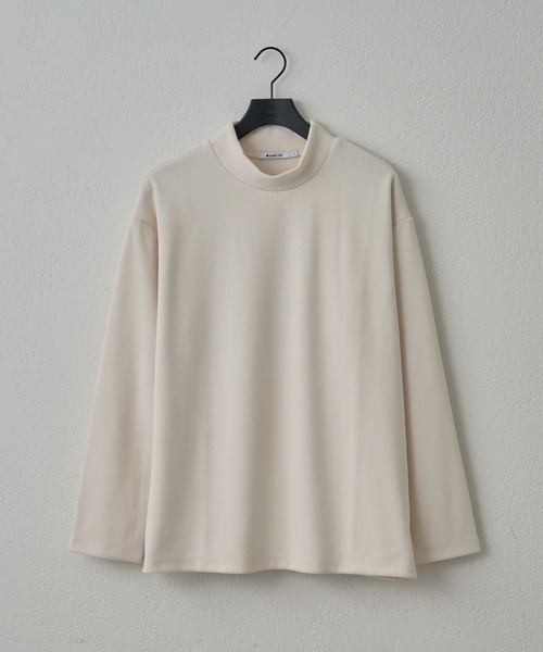 COLONY 2139（コロニートゥーワンスリーナイン）の「カットモールハイネックプルオーバー（Tシャツ/カットソー・メンズ・ホワイト/ブラック/グレイッシュベージュ・LARGE/MEDIUM）」の2枚目の写真