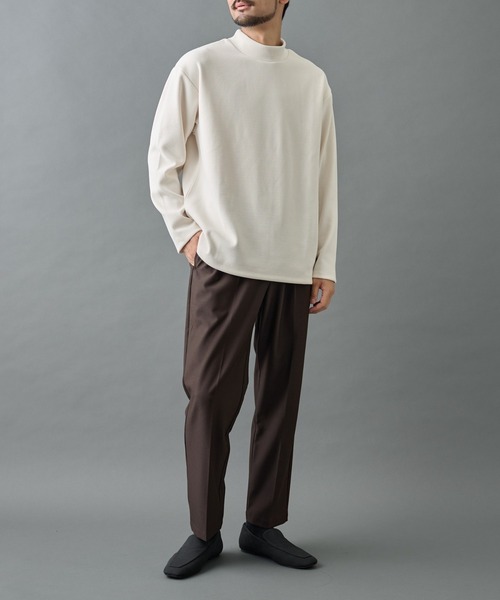 COLONY 2139（コロニートゥーワンスリーナイン）の「カットモールハイネックプルオーバー（Tシャツ/カットソー・メンズ・ホワイト/ブラック/グレイッシュベージュ・LARGE/MEDIUM）」の8枚目の写真