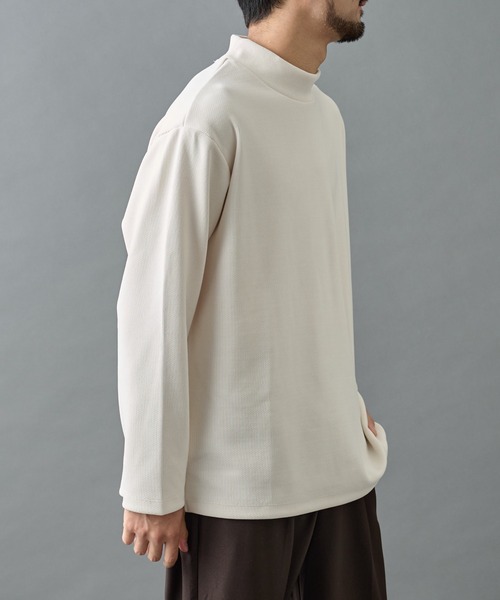 COLONY 2139（コロニートゥーワンスリーナイン）の「カットモールハイネックプルオーバー（Tシャツ/カットソー・メンズ・ホワイト/ブラック/グレイッシュベージュ・LARGE/MEDIUM）」の7枚目の写真