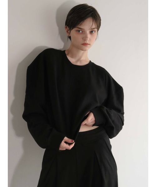 AMOMMA（アモマ）の「PUFF SLEEVE SWEAT裏起毛（スウェット・レディース・ブラック/グレー/ホワイト・FREE）」の20枚目の写真