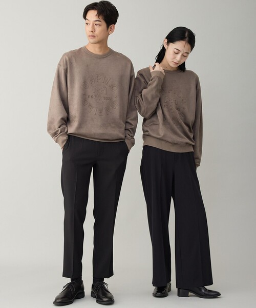 UNFILO(アンフィーロ)の「クリーンスエード エンボスロゴ クルー(Tシャツ/カットソー・メンズ・ブラウン系/グレー系・SMALL/MEDIUM/LARGE/X-LARGE)」の7枚目の写真