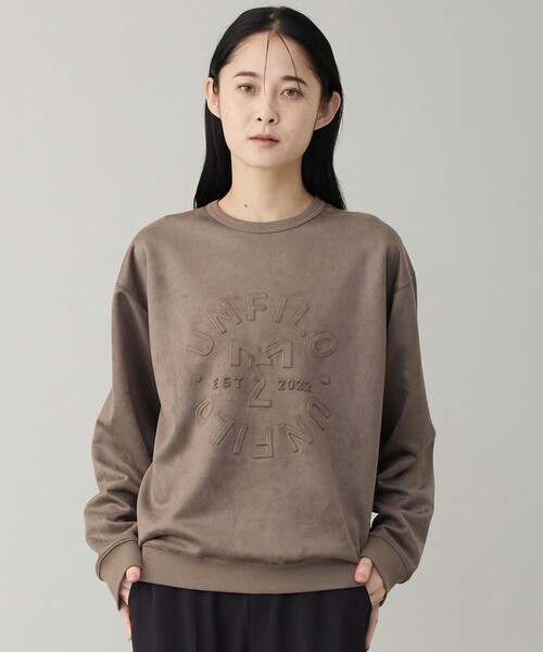 UNFILO(アンフィーロ)の「クリーンスエード エンボスロゴ クルー(Tシャツ/カットソー・メンズ・ブラウン系/グレー系・SMALL/MEDIUM/LARGE/X-LARGE)」の8枚目の写真