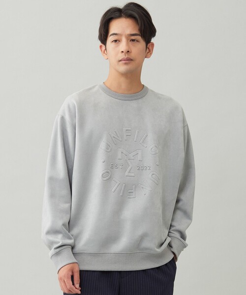 UNFILO(アンフィーロ)の「クリーンスエード エンボスロゴ クルー(Tシャツ/カットソー・メンズ・ブラウン系/グレー系・SMALL/MEDIUM/LARGE/X-LARGE)」の13枚目の写真
