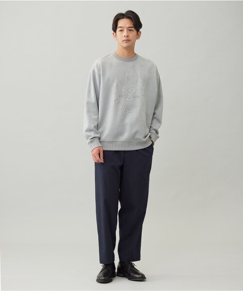 UNFILO(アンフィーロ)の「クリーンスエード エンボスロゴ クルー(Tシャツ/カットソー・メンズ・ブラウン系/グレー系・SMALL/MEDIUM/LARGE/X-LARGE)」の14枚目の写真