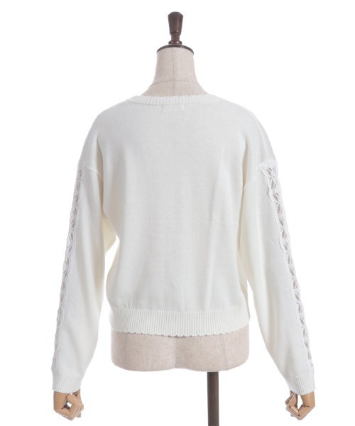 axes femme(アクシーズファム)の「金木犀刺繍ニットカーディガン(カーディガン/ボレロ・レディース・キナリ/ネイビー・FREE)」の11枚目の写真