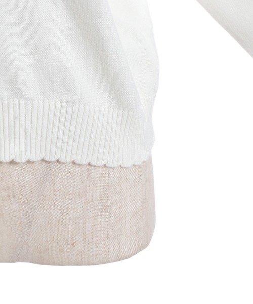 axes femme(アクシーズファム)の「金木犀刺繍ニットカーディガン(カーディガン/ボレロ・レディース・キナリ/ネイビー・FREE)」の13枚目の写真