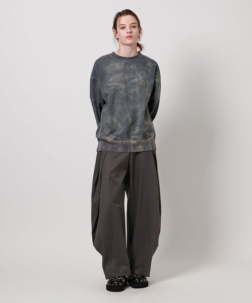 ASTRAET（アストラット）の「＜ASTRAET＞コットン ギャバ 2タック テーパードパンツ（その他パンツ・レディース・ダークグレー/ベージュ・0/00/1）」の5枚目の写真