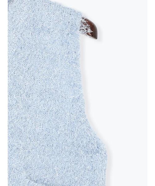 Te chichi(テチチ)の「金釦ポケットシャギーニットベスト(ベスト・レディース・オフホワイト/ブルー/ブラック・F)」の18枚目の写真