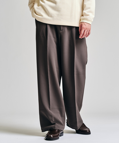 Double Cloth / ダブルクロス ワンタック イージーパンツ（スラックス