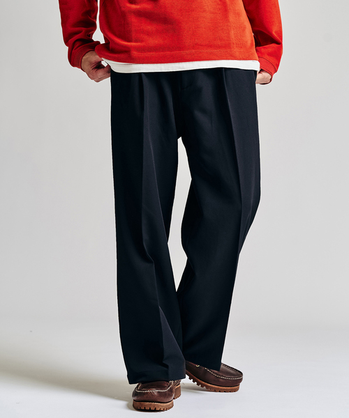 Double Cloth / ダブルクロス ワンタック イージーパンツ（スラックス