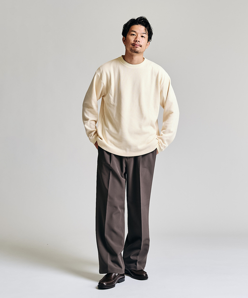 Double Cloth / ダブルクロス ワンタック イージーパンツ（スラックス