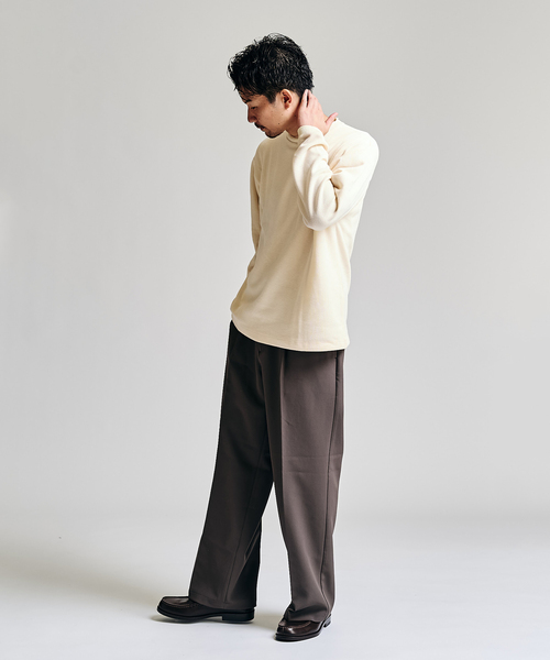 Double Cloth / ダブルクロス ワンタック イージーパンツ（スラックス