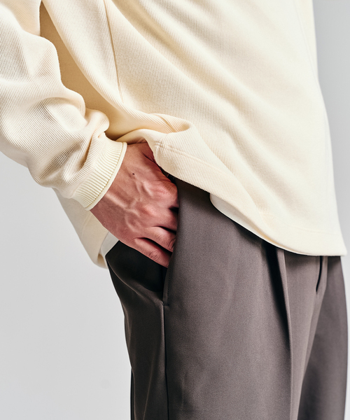 Double Cloth / ダブルクロス ワンタック イージーパンツ（スラックス