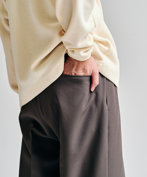 Double Cloth / ダブルクロス ワンタック イージーパンツ（スラックス