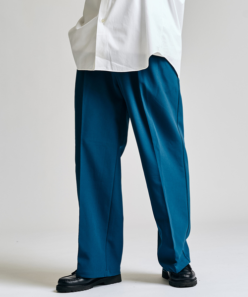 Double Cloth / ダブルクロス ワンタック イージーパンツ（スラックス