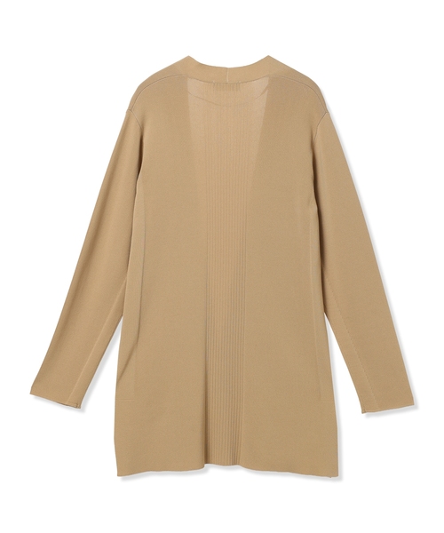 A/C DESIGN BY ALPHA CUBIC（エーシーデザインバイアルファキュービック）の「【きちんと感を演出】ロングニットカーディガン【洗える・毛玉ができにくい・大きいサイズあり】（カーディガン/ボレロ・レディース・モカ/ブルー/ブラック・LL/L/M/3L）」の5枚目の写真