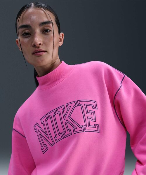 NIKEスポーツウェアフェニックスフリースセットアップ2XL XL ピンク新品 ナイキ スポーツウェア フェニックス フリース ウィメンズ