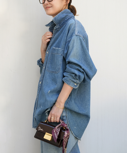 Johnbull（ジョンブル）の「【JOHNBULL/ジョンブル】DENIM SHIRT（シャツ/ブラウス・レディース・ブルー・FREE）」の19枚目の写真