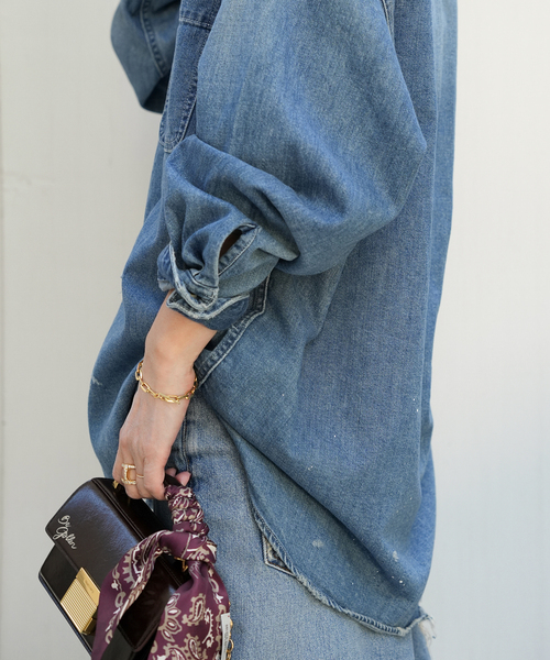 Johnbull（ジョンブル）の「【JOHNBULL/ジョンブル】DENIM SHIRT（シャツ/ブラウス・レディース・ブルー・FREE）」の21枚目の写真