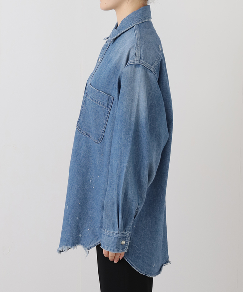 Johnbull（ジョンブル）の「【JOHNBULL/ジョンブル】DENIM SHIRT（シャツ/ブラウス・レディース・ブルー・FREE）」の8枚目の写真