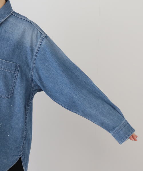 Johnbull（ジョンブル）の「【JOHNBULL/ジョンブル】DENIM SHIRT（シャツ/ブラウス・レディース・ブルー・FREE）」の11枚目の写真
