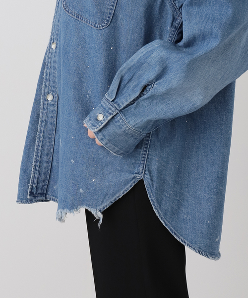 Johnbull（ジョンブル）の「【JOHNBULL/ジョンブル】DENIM SHIRT（シャツ/ブラウス・レディース・ブルー・FREE）」の12枚目の写真