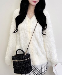 INGNI | フェザーロングニットカーディガン／Ａ(カーディガン/ボレロ)