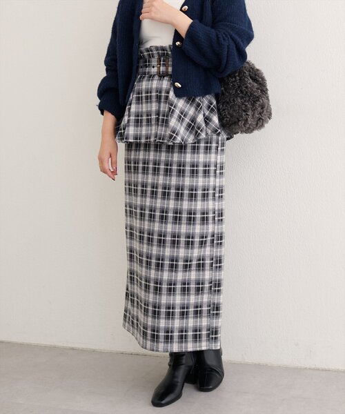 natural couture（ナチュラルクチュール）の「〈canami〉ペプラムベルトナロースカート（スカート・レディース・ブラウン/ピンクベージュ/その他2/その他1・FREE）」の18枚目の写真