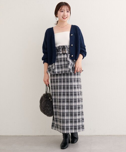 natural couture（ナチュラルクチュール）の「〈canami〉ペプラムベルトナロースカート（スカート・レディース・ブラウン/ピンクベージュ/その他2/その他1・FREE）」の15枚目の写真