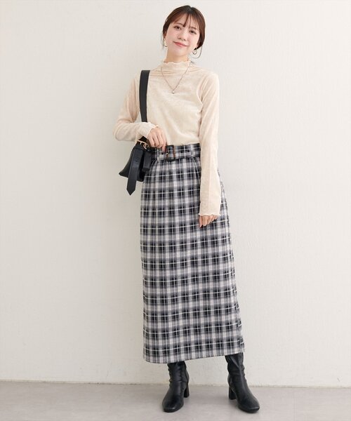 natural couture（ナチュラルクチュール）の「〈canami〉ペプラムベルトナロースカート（スカート・レディース・ブラウン/ピンクベージュ/その他2/その他1・FREE）」の22枚目の写真